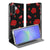 Samsung Galaxy A17 Stand Case Hoesje Valentine design rozen hartjes aanzicht