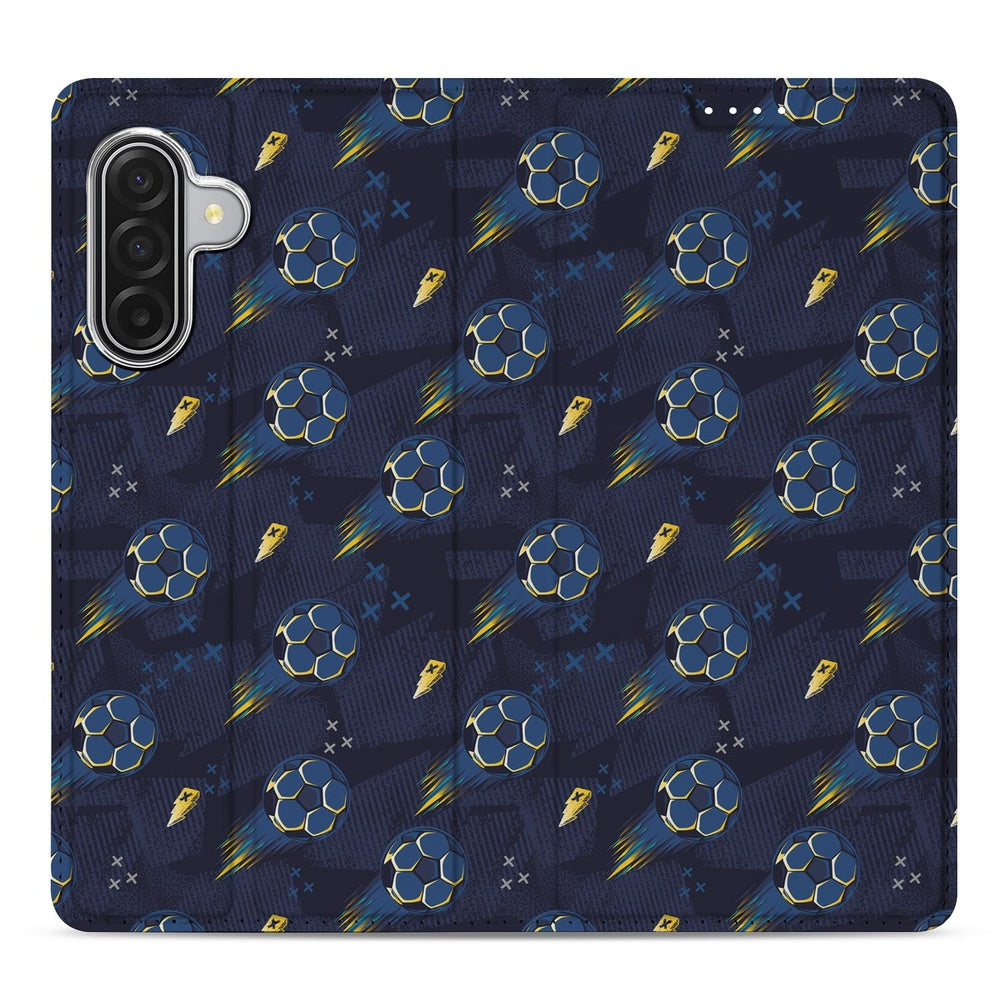 Samsung Galaxy A17 Voetbal Smart Cover Hoesje design voetbalmotief achterzijde