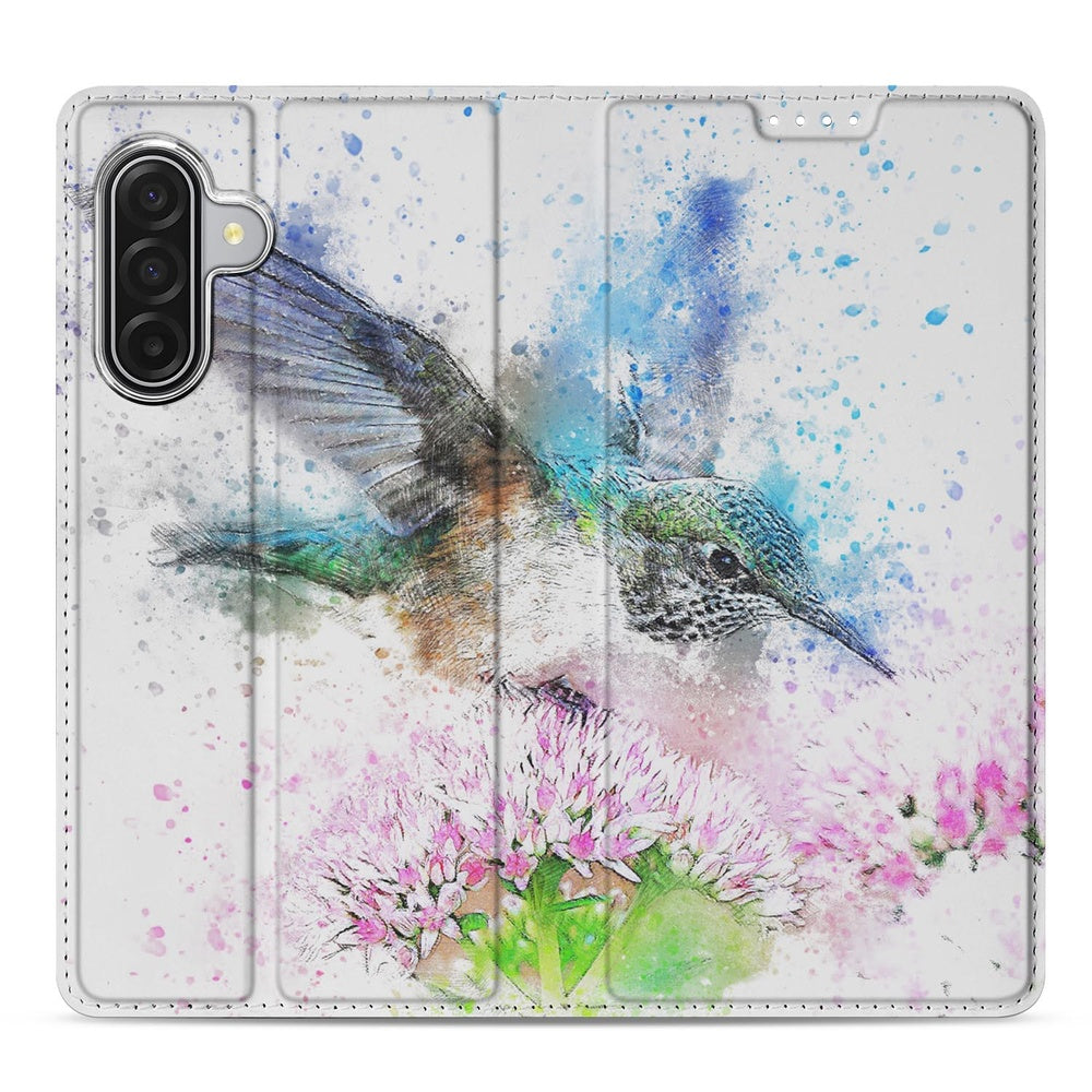 Bookcase Samsung Galaxy A17 Vogel vogelontwerp voorkant