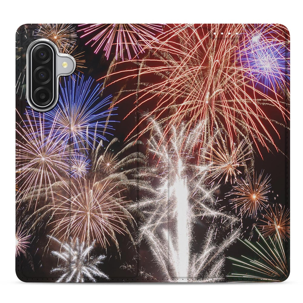 Samsung Galaxy A17 Book Cover Vuurwerk vuurwerk kleur explosie