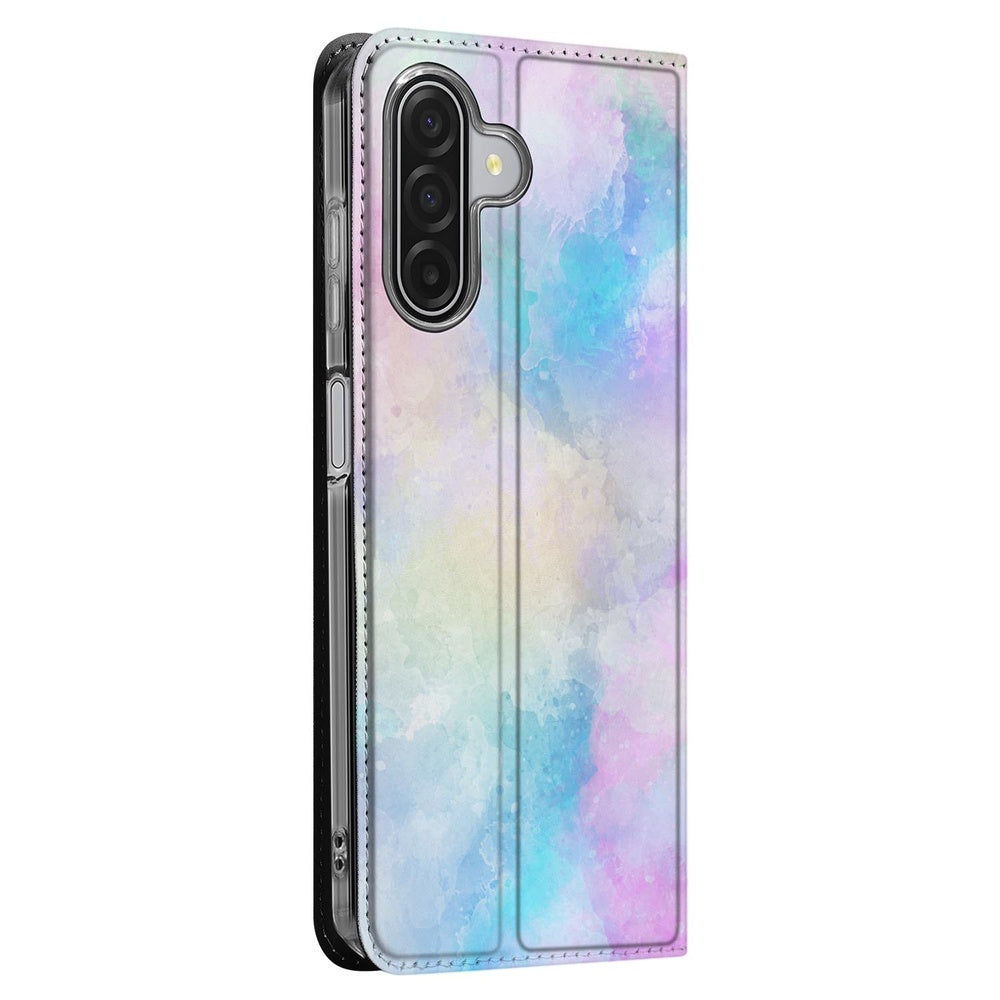 Telefoonhoesje Samsung Galaxy A17 Watercolor Light bookcase watercolor zijkant