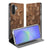 Samsung Galaxy A17 Wooden Cubes Book Wallet Case design houten kubussen aanzicht
