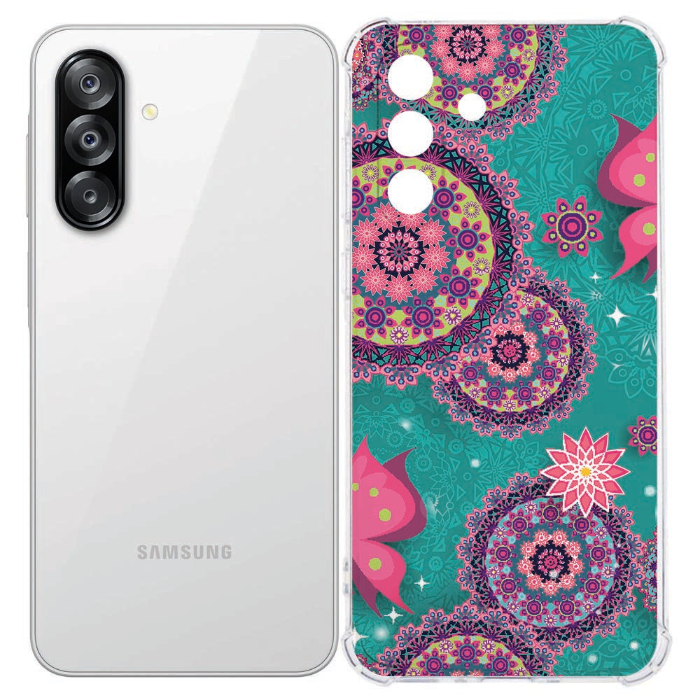 Samsung Galaxy A26 Softcase Cirkels en Vlinders Shockproof