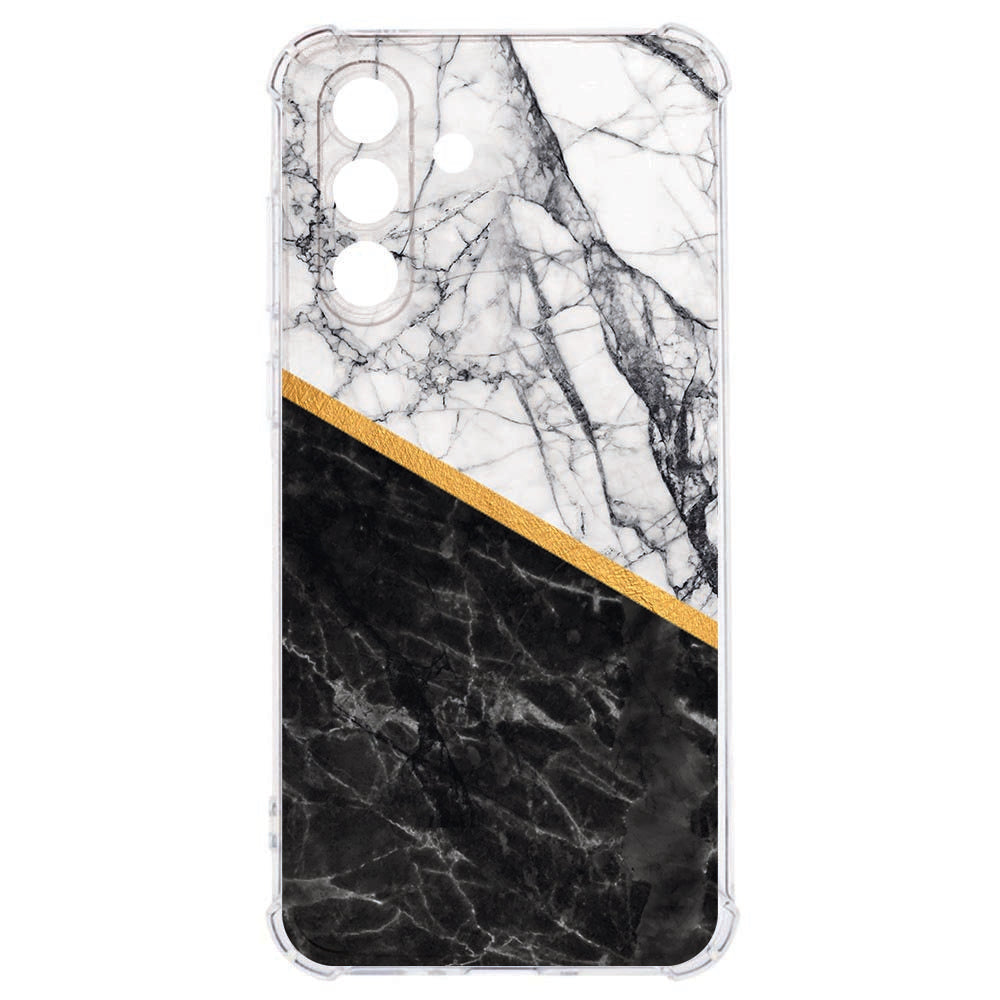Backcover Hoesje Samsung Galaxy A26 Marble White Black Shockproof