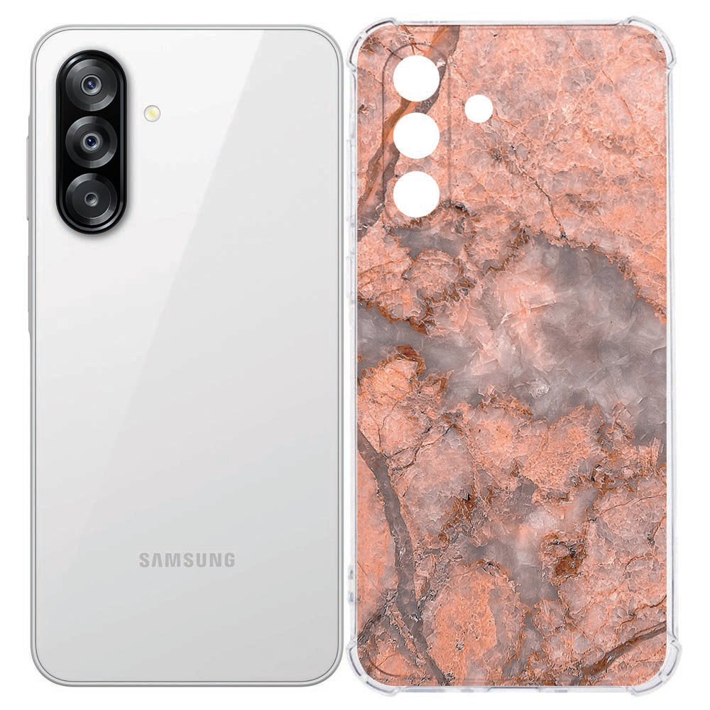 Softcase Samsung Galaxy A26 Marmer Oranje Antishock