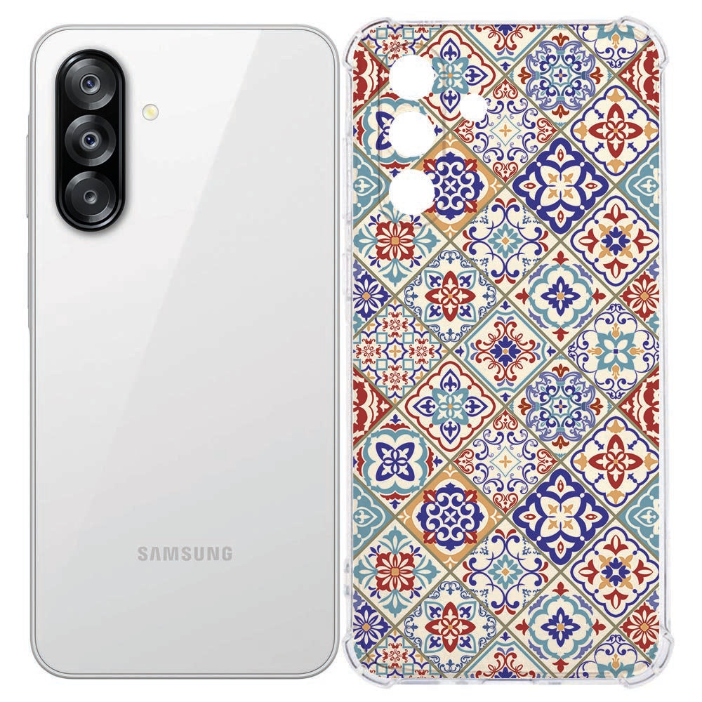 Flexibele back cover Samsung Galaxy A26 Tiles Color Valbestendig