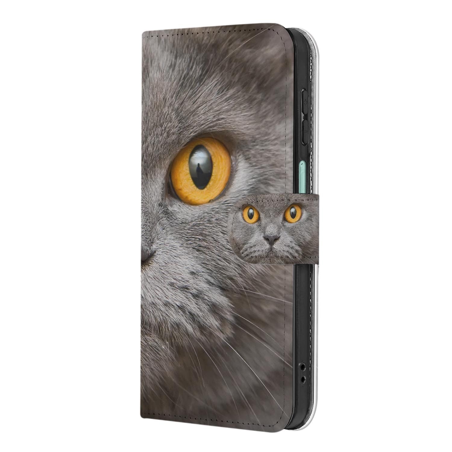 Samsung Galaxy A27 bookcase Britse Korthaar, achterkant met camera-uitsparing