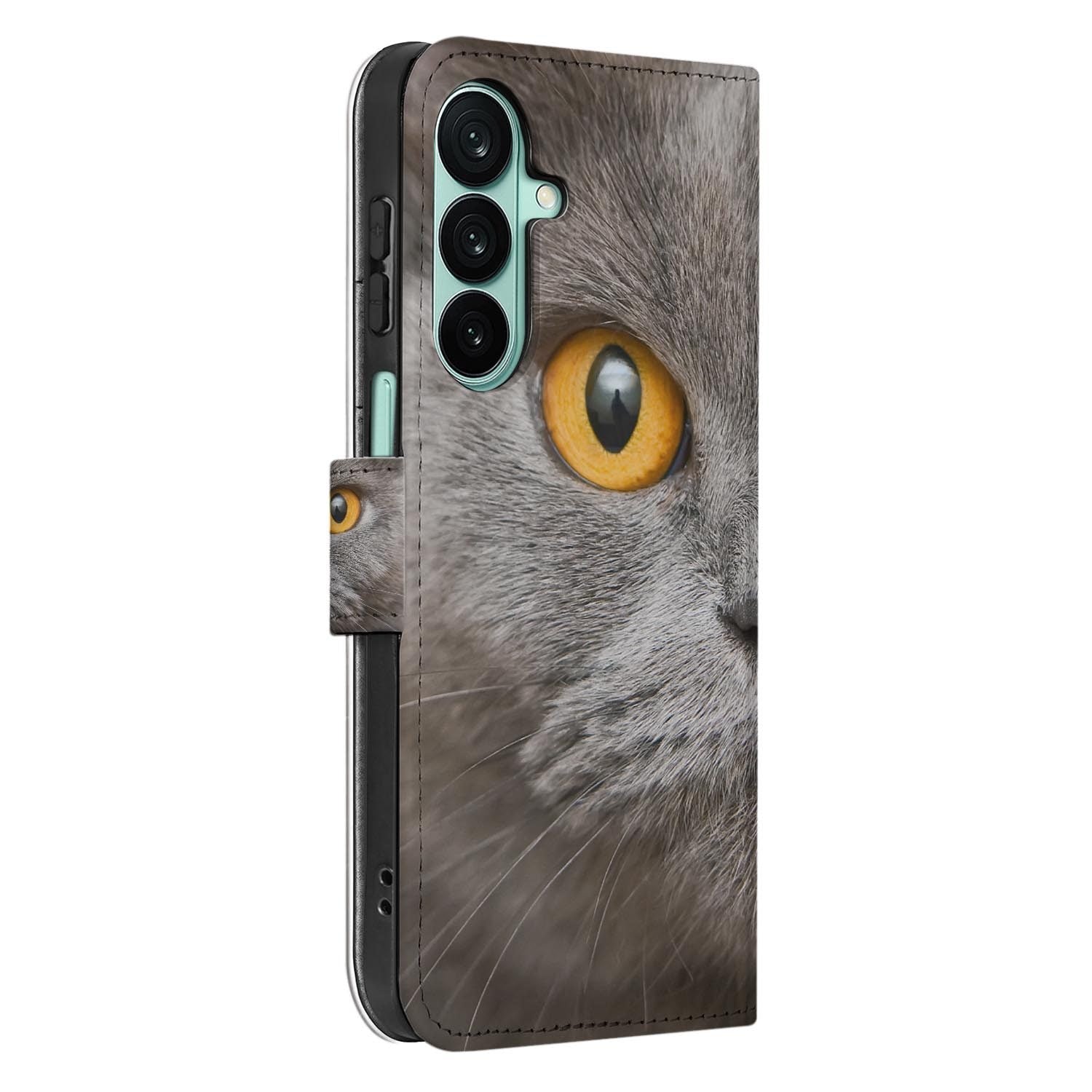 Samsung Galaxy A27 bookcase Britse Korthaar, detail van het stiksel