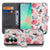 Samsung Galaxy A27 bookcase Butterfly Roses, voorkant met gesloten klep
