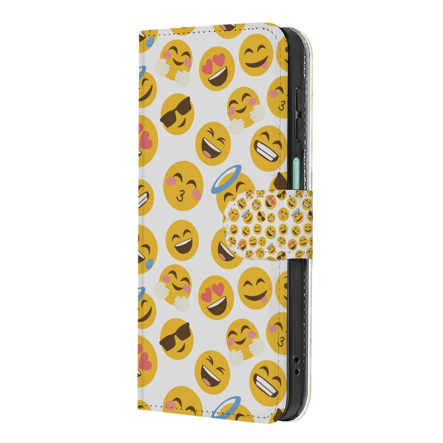 Samsung Galaxy A27 bookcase Emoji, achterkant met camera-uitsparing