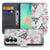 Samsung Galaxy A27 bookcase Flamingo Triangle, voorkant met gesloten klep