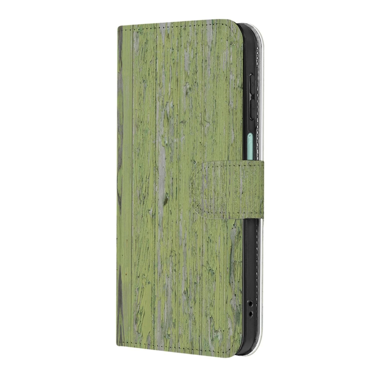 Samsung Galaxy A27 bookcase Green Wood, achterkant met camera-uitsparing