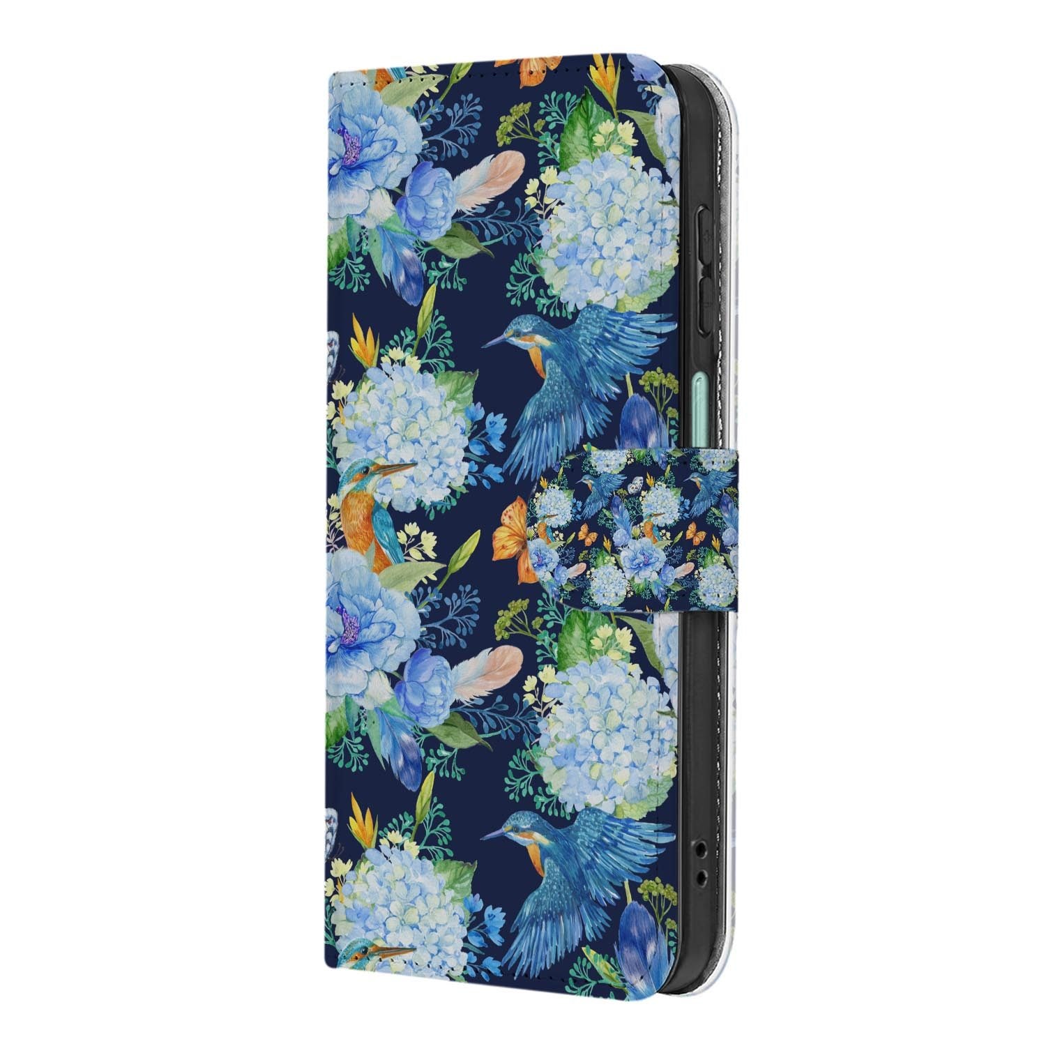 Samsung Galaxy A27 bookcase IJsvogel, achterkant met camera-uitsparing