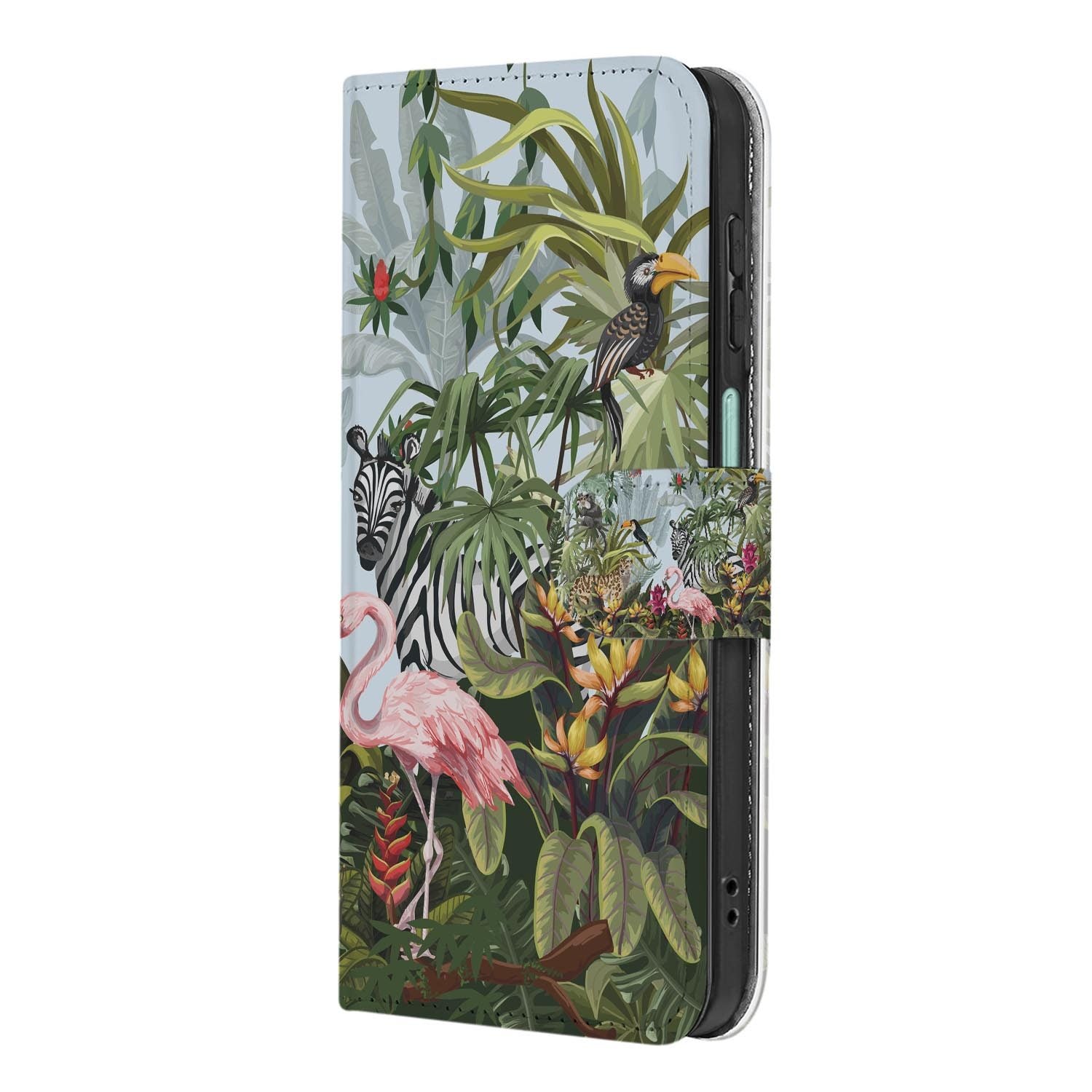 Samsung Galaxy A27 bookcase Jungle, achterkant met camera-uitsparing