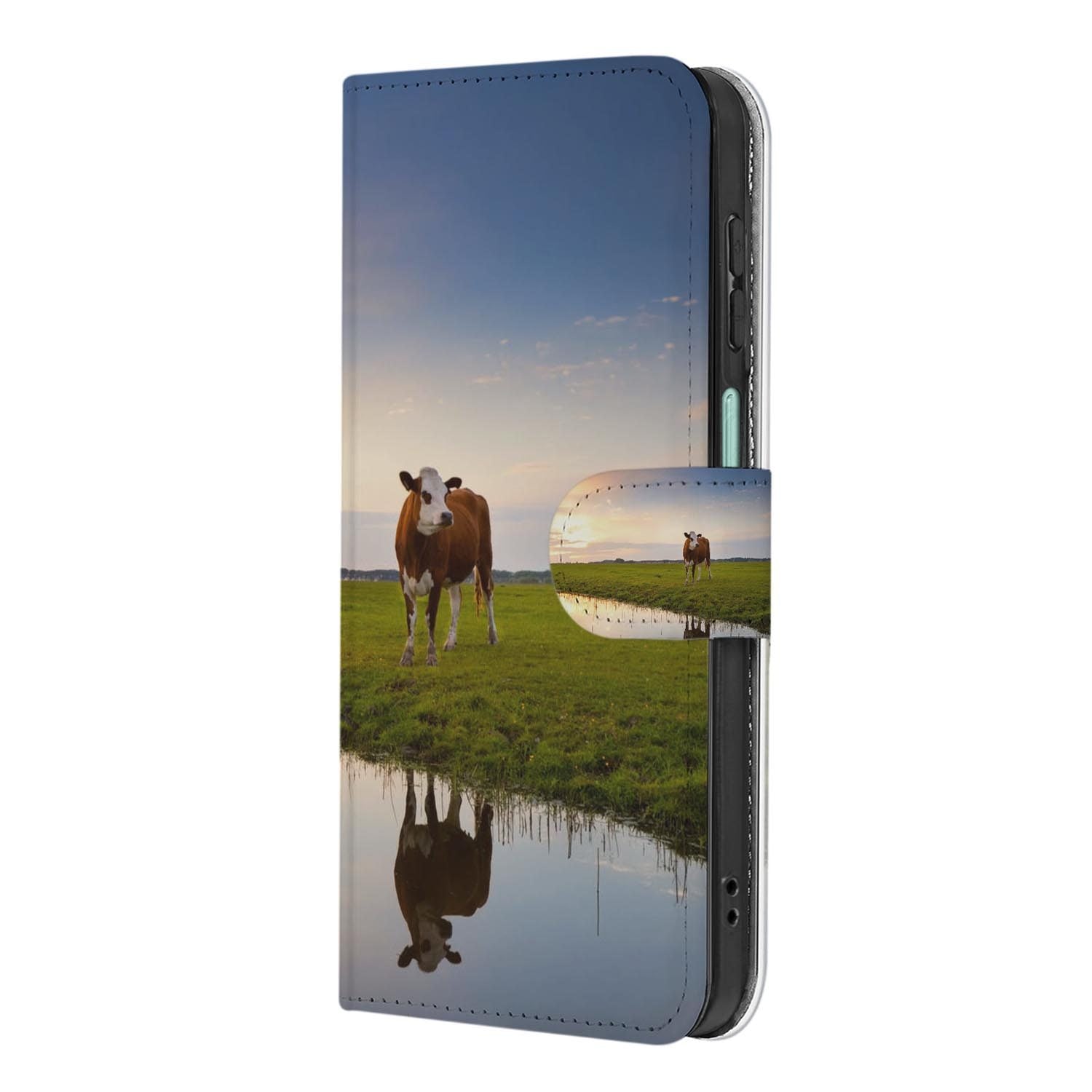 Samsung Galaxy A27 bookcase Koe, achterkant met camera-uitsparing