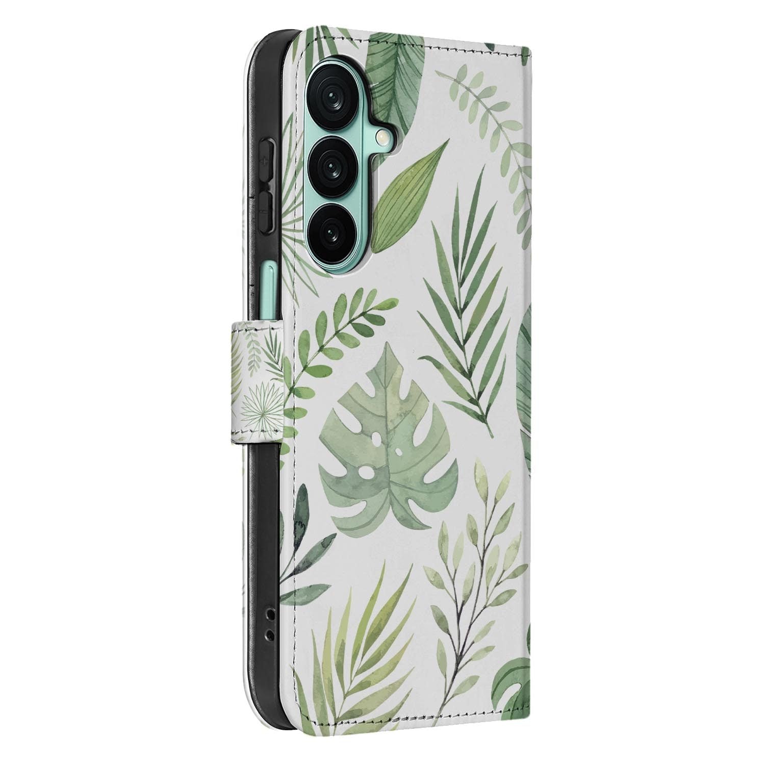 Samsung Galaxy A27 bookcase Leaves, detail van het stiksel