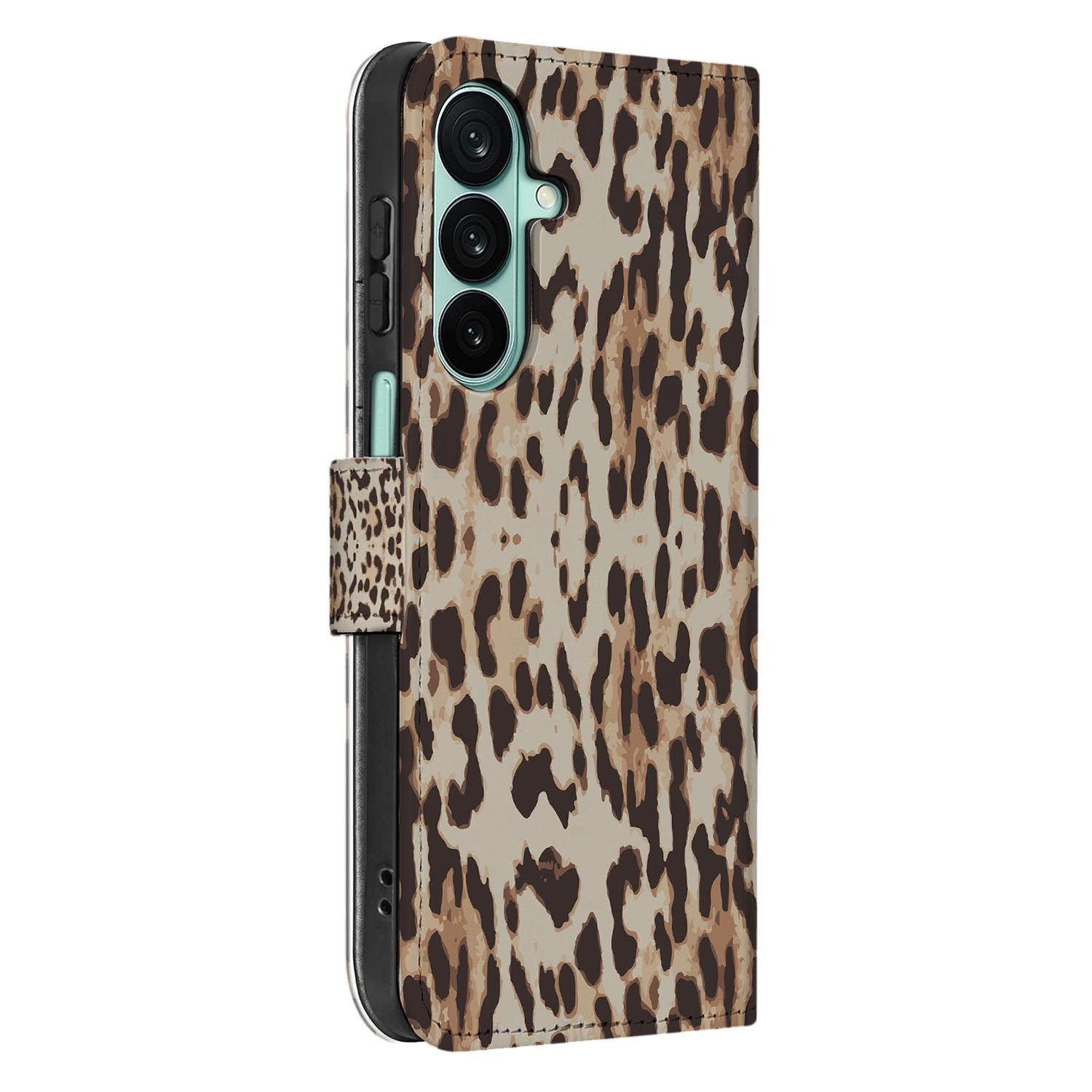 Samsung Galaxy A27 bookcase Leopard, detail van het stiksel