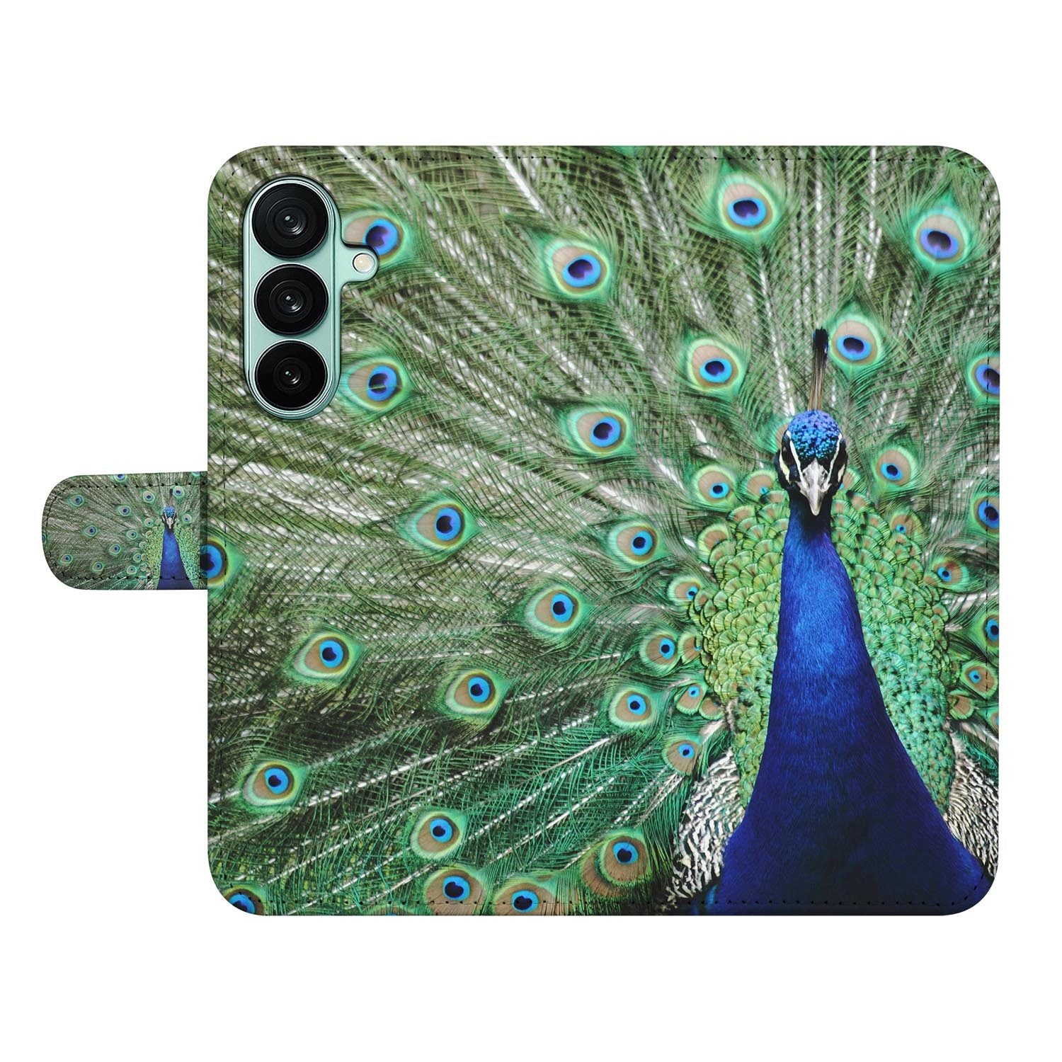 Samsung Galaxy A27 bookcase Pauw, open met pasjesvakken