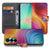 Samsung Galaxy A27 bookcase Regenboog, voorkant met gesloten klep