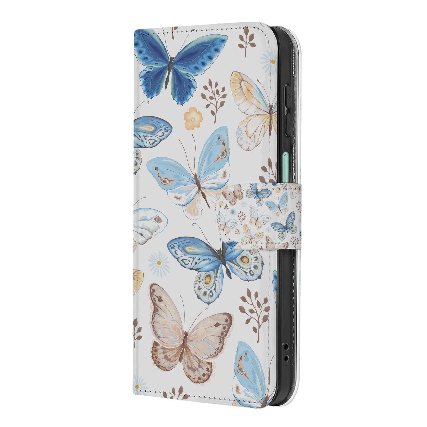 Samsung Galaxy A27 bookcase Vlinder, achterkant met camera-uitsparing