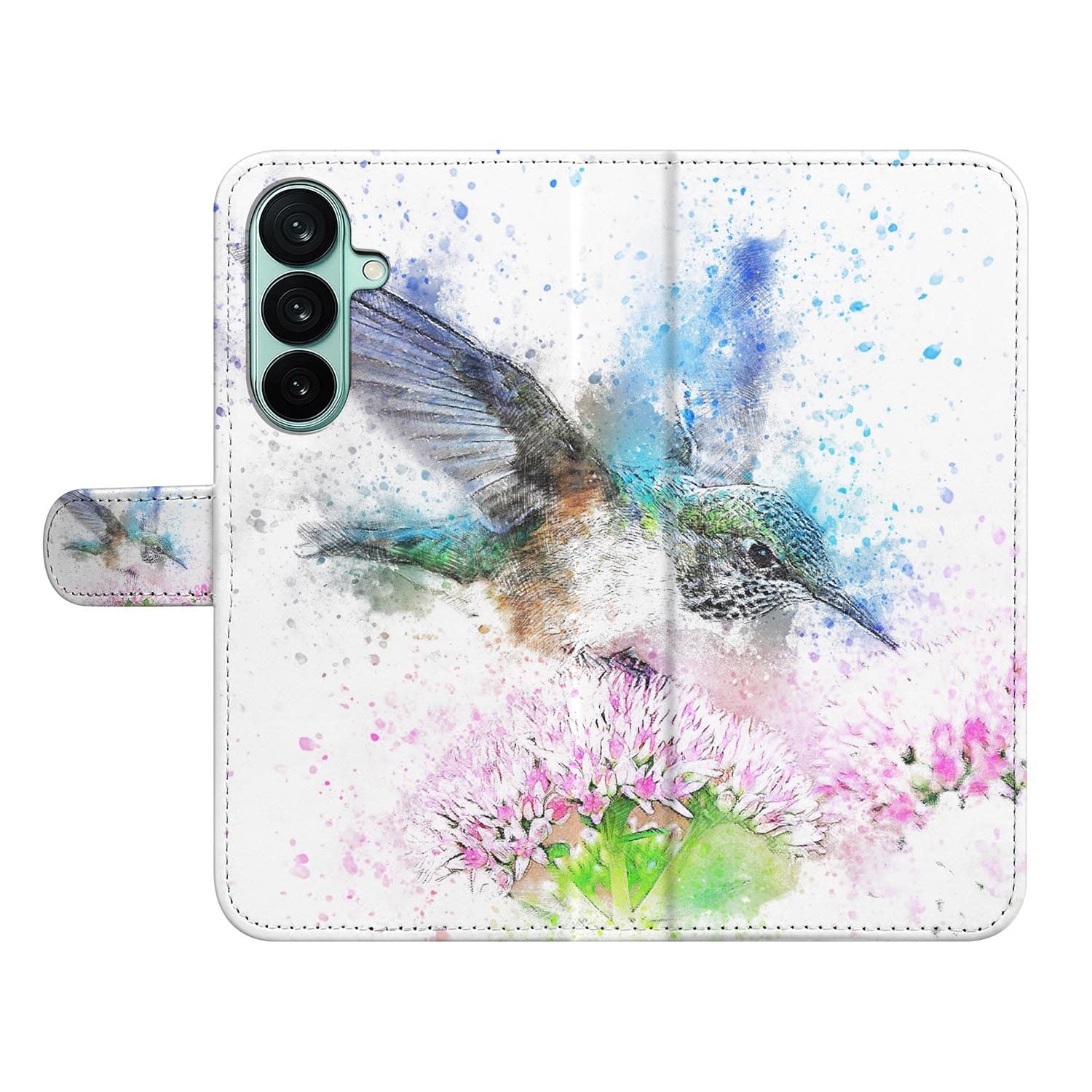 Samsung Galaxy A27 bookcase Vogel, open met pasjesvakken