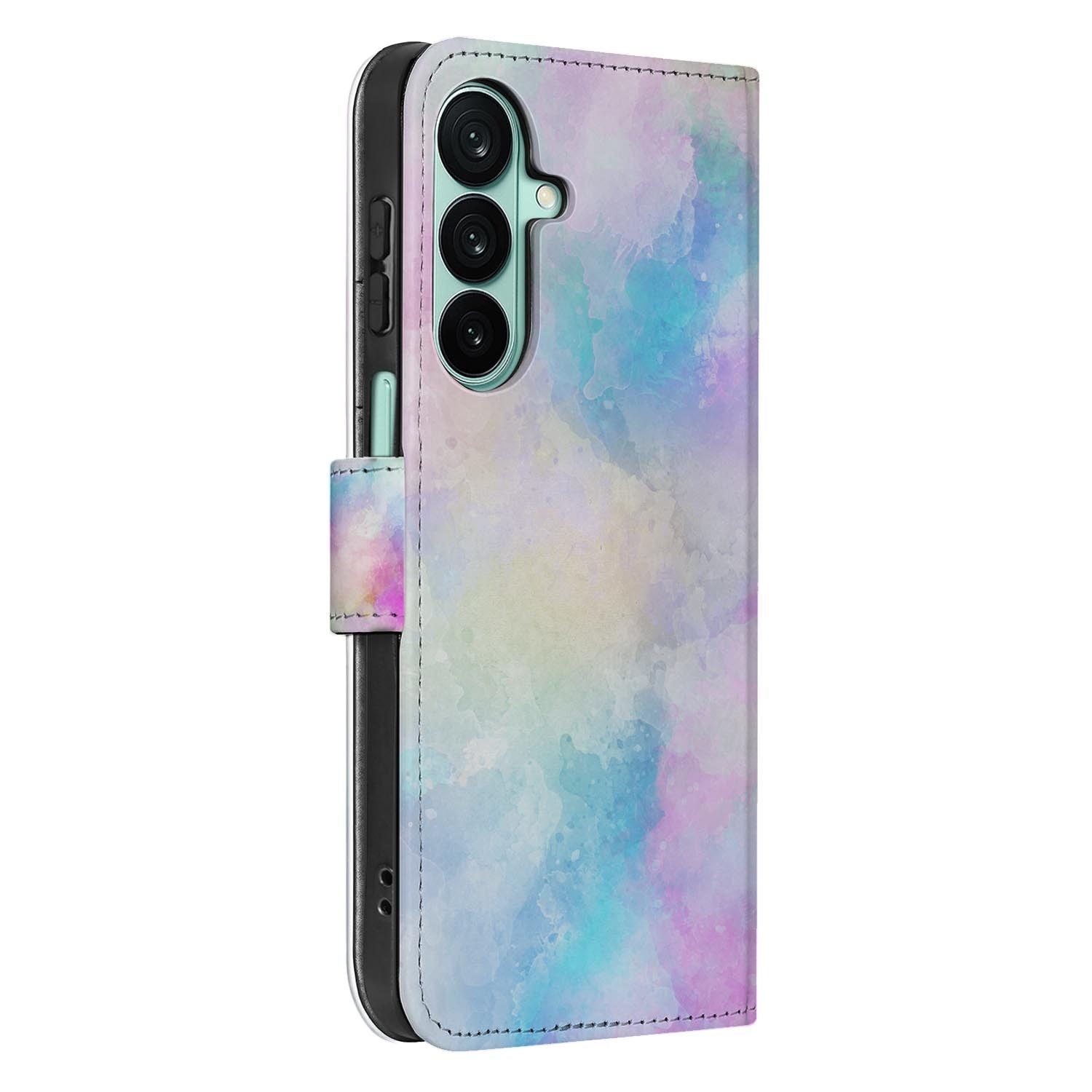 Samsung Galaxy A27 bookcase Watercolor Light, detail van het stiksel