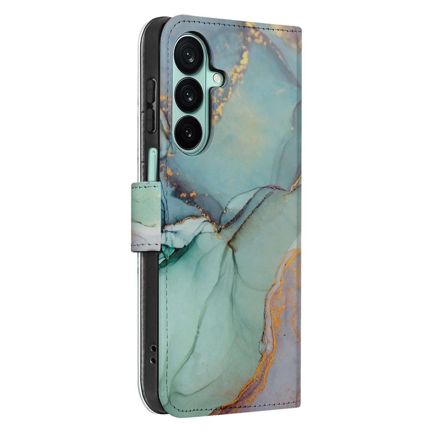 Samsung Galaxy A27 bookcase Watercolor Mix, detail van het stiksel