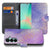 Samsung Galaxy A27 bookcase Watercolor Paars, voorkant met gesloten klep