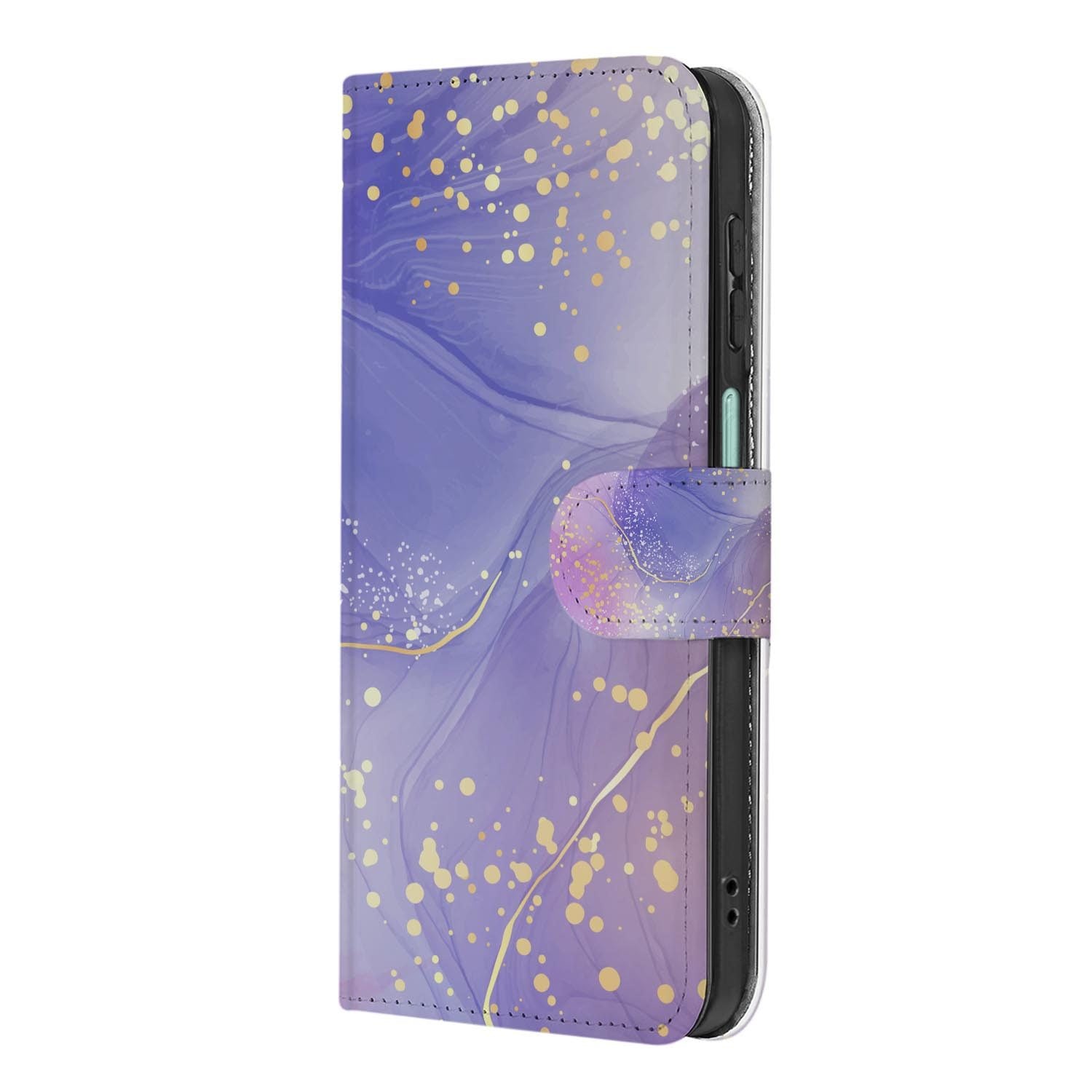 Samsung Galaxy A27 bookcase Watercolor Paars, achterkant met camera-uitsparing