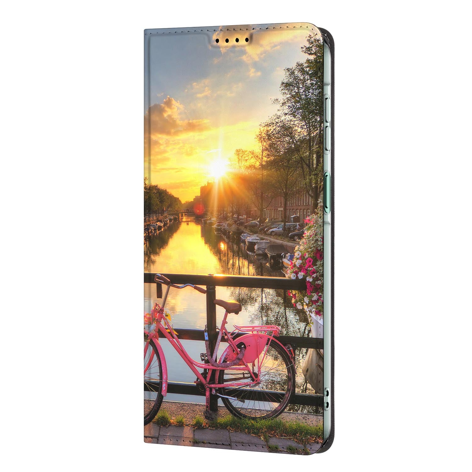 Samsung Galaxy A27 standcase Amsterdamse Grachten met uitklapbare standaard