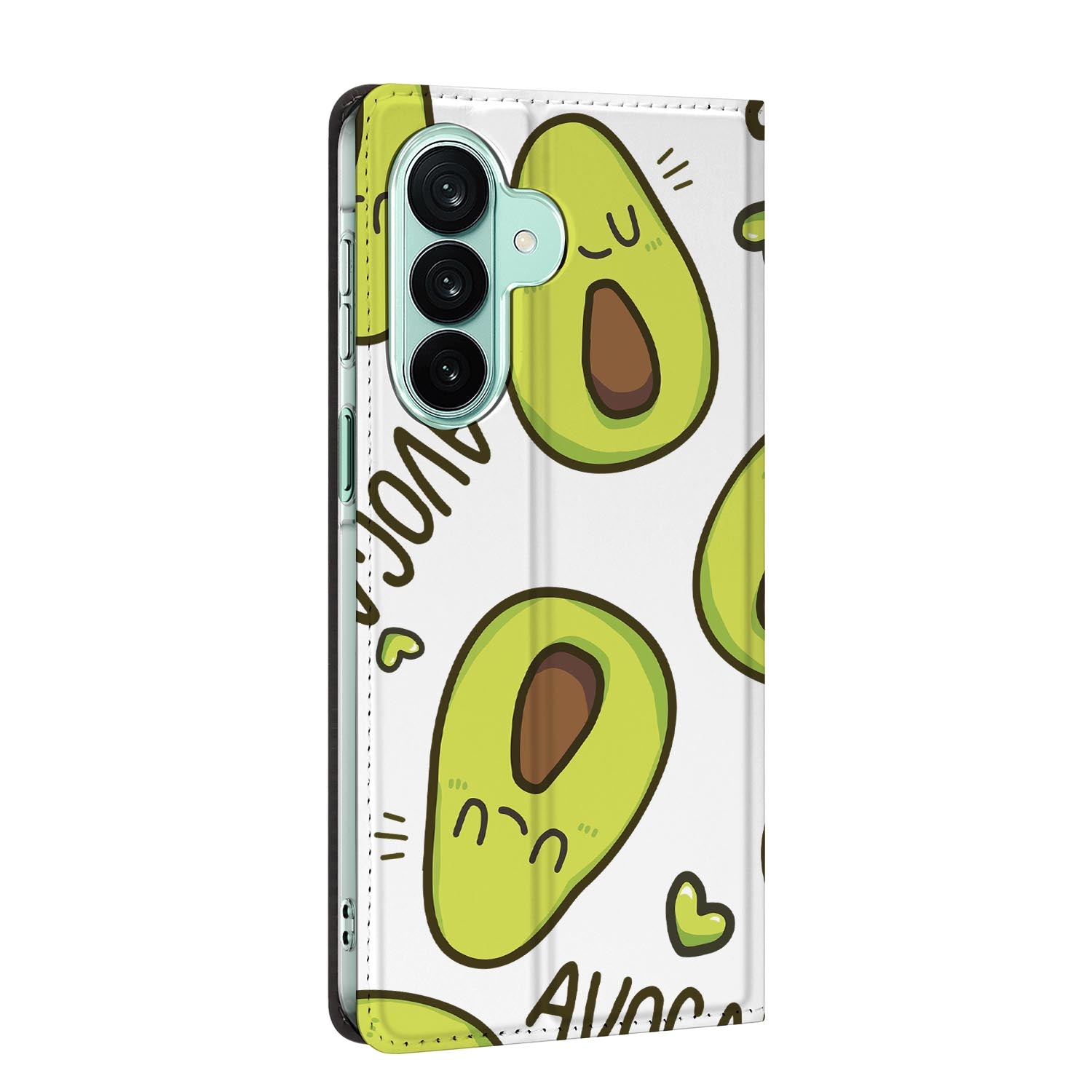 Samsung Galaxy A27 standcase Avocado Singing, bescherming voor- en achterkant