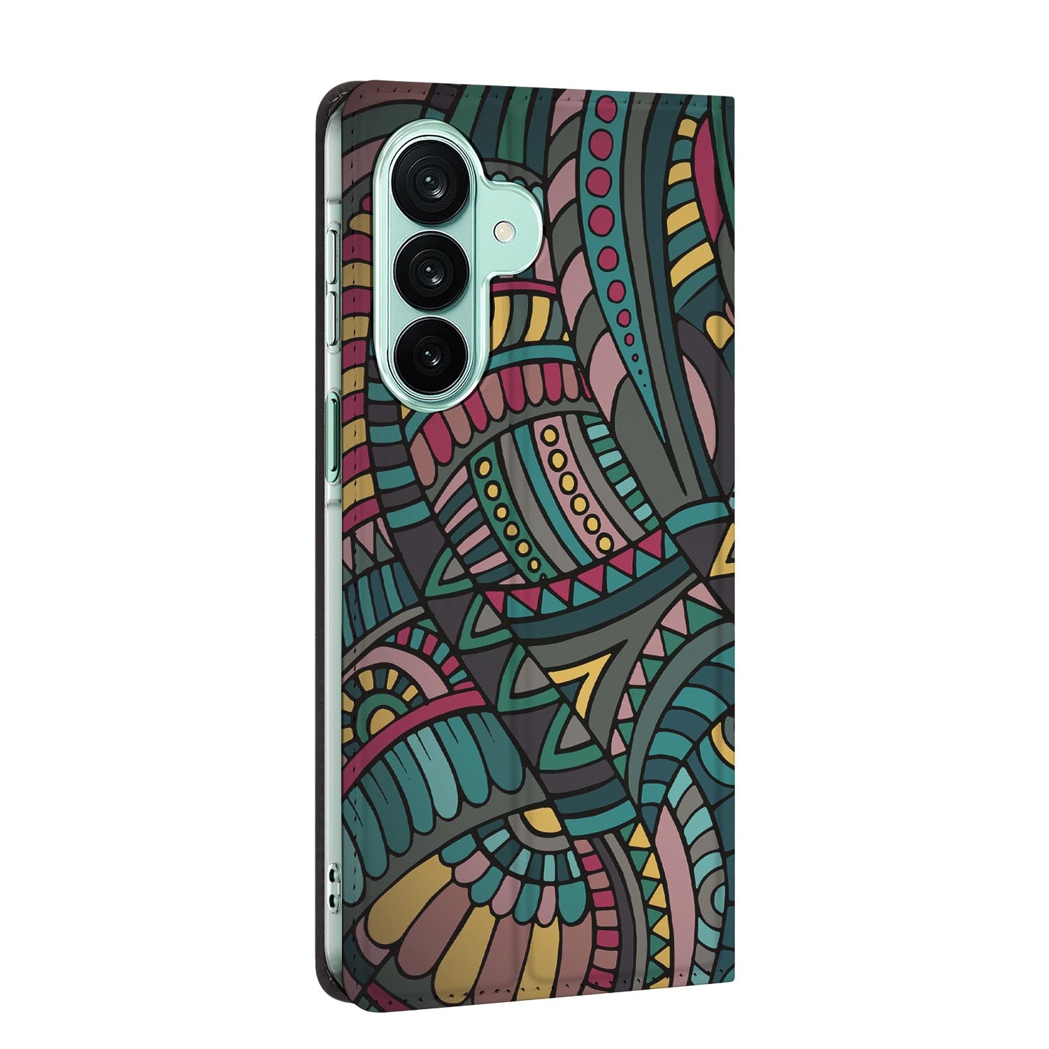Samsung Galaxy A27 standcase Aztec, bescherming voor- en achterkant