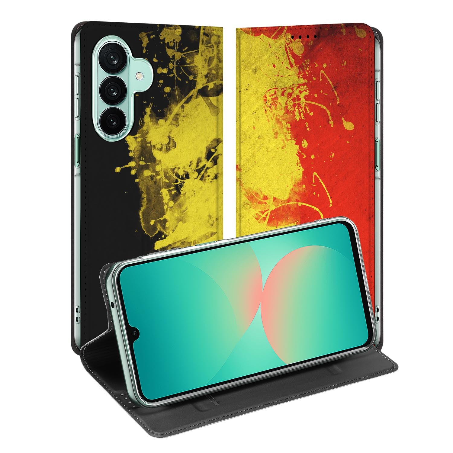 Samsung Galaxy A27 standcase met Belgie-print