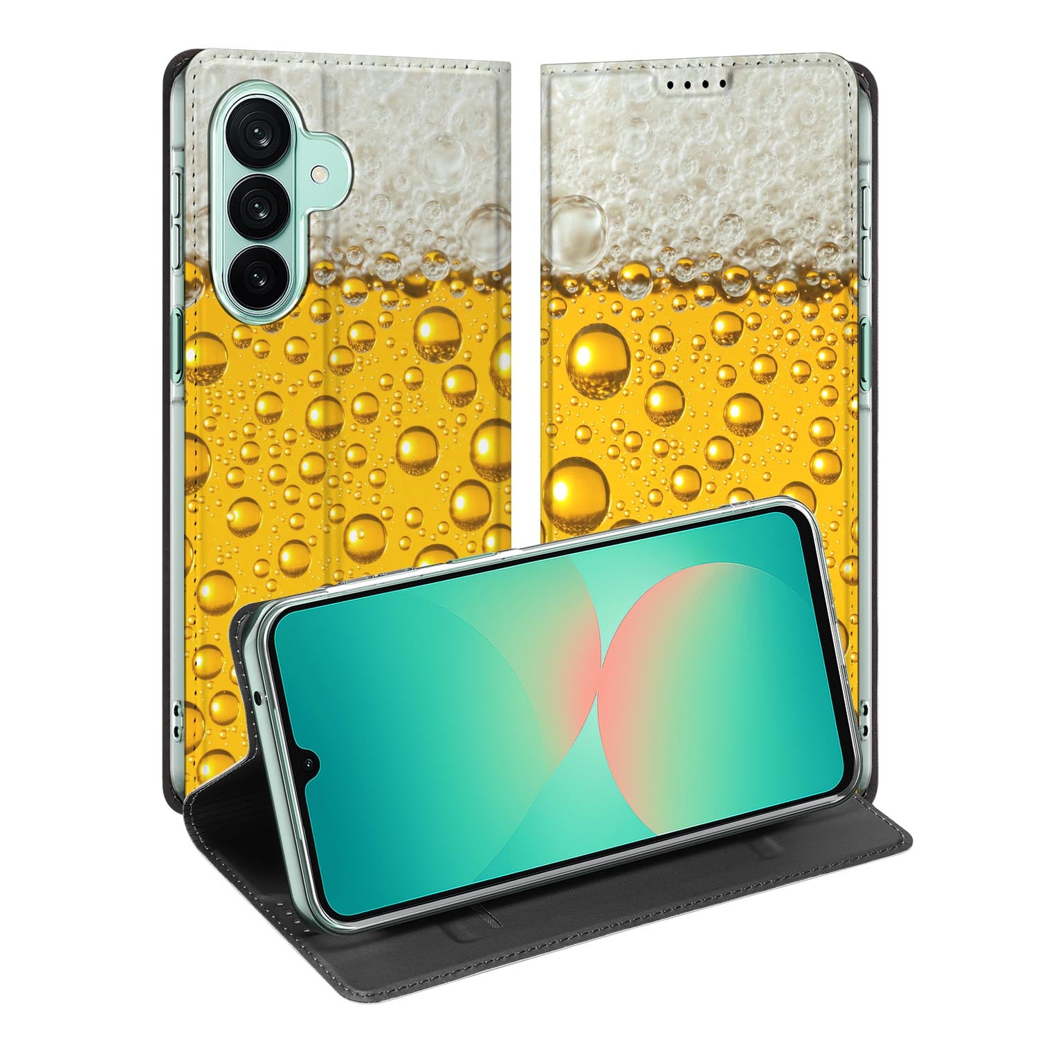 Samsung Galaxy A27 standcase met Bier-print