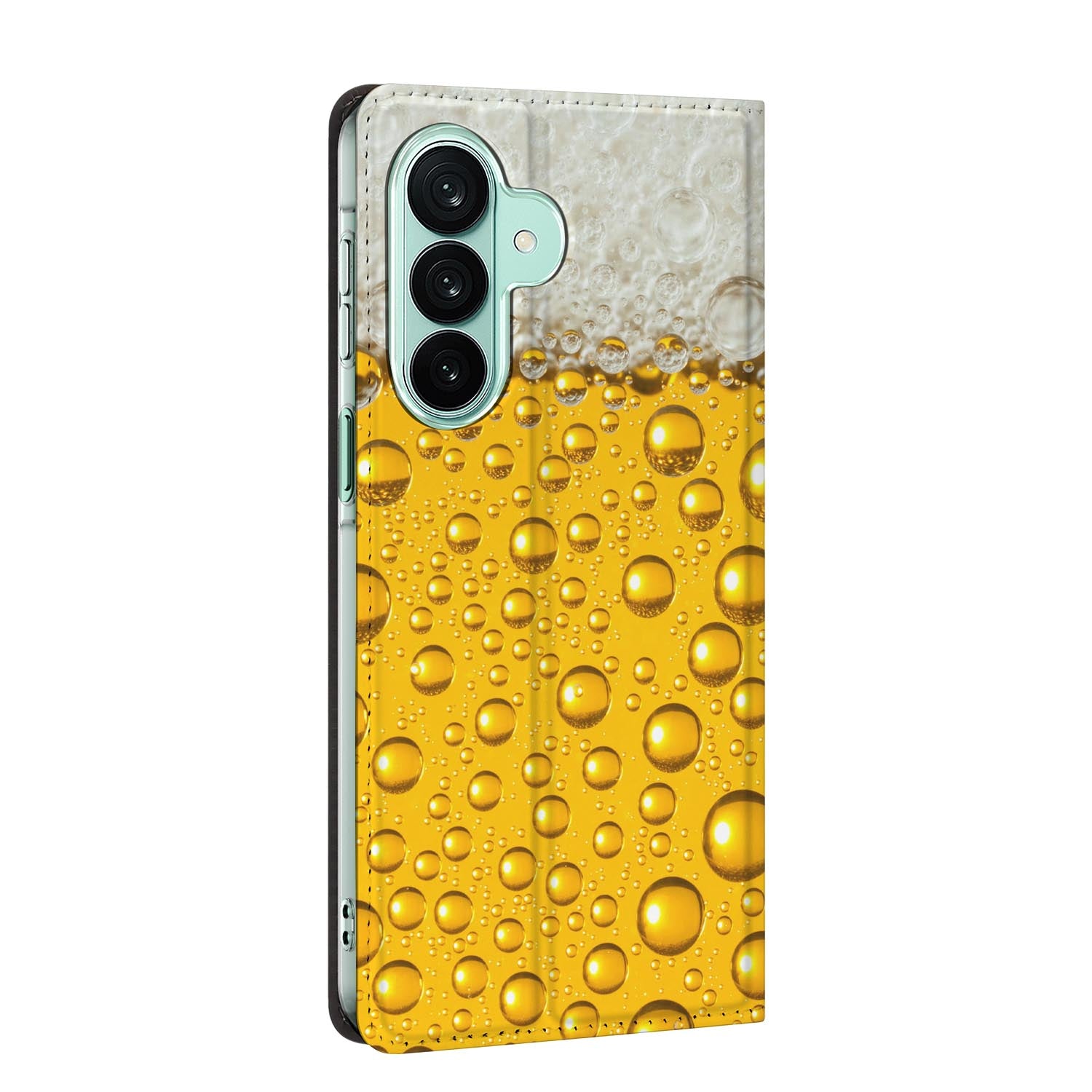 Samsung Galaxy A27 standcase Bier, bescherming voor- en achterkant