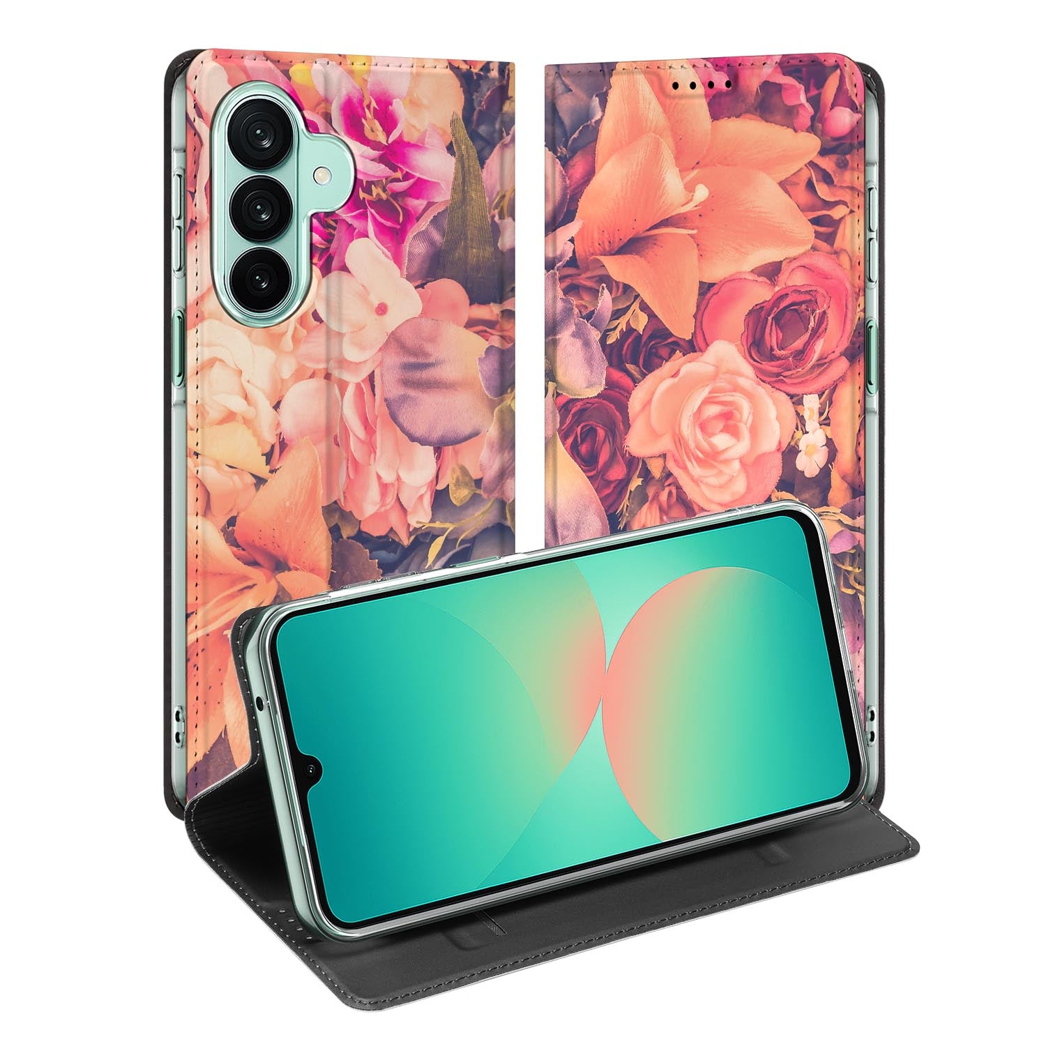 Samsung Galaxy A27 standcase met Bosje Bloemen-print