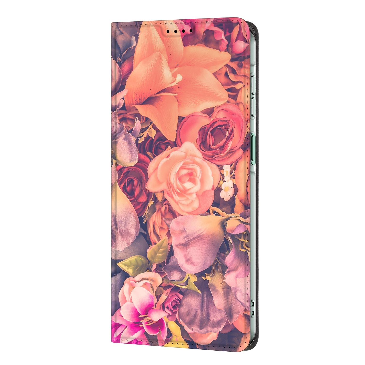 Samsung Galaxy A27 standcase Bosje Bloemen met uitklapbare standaard