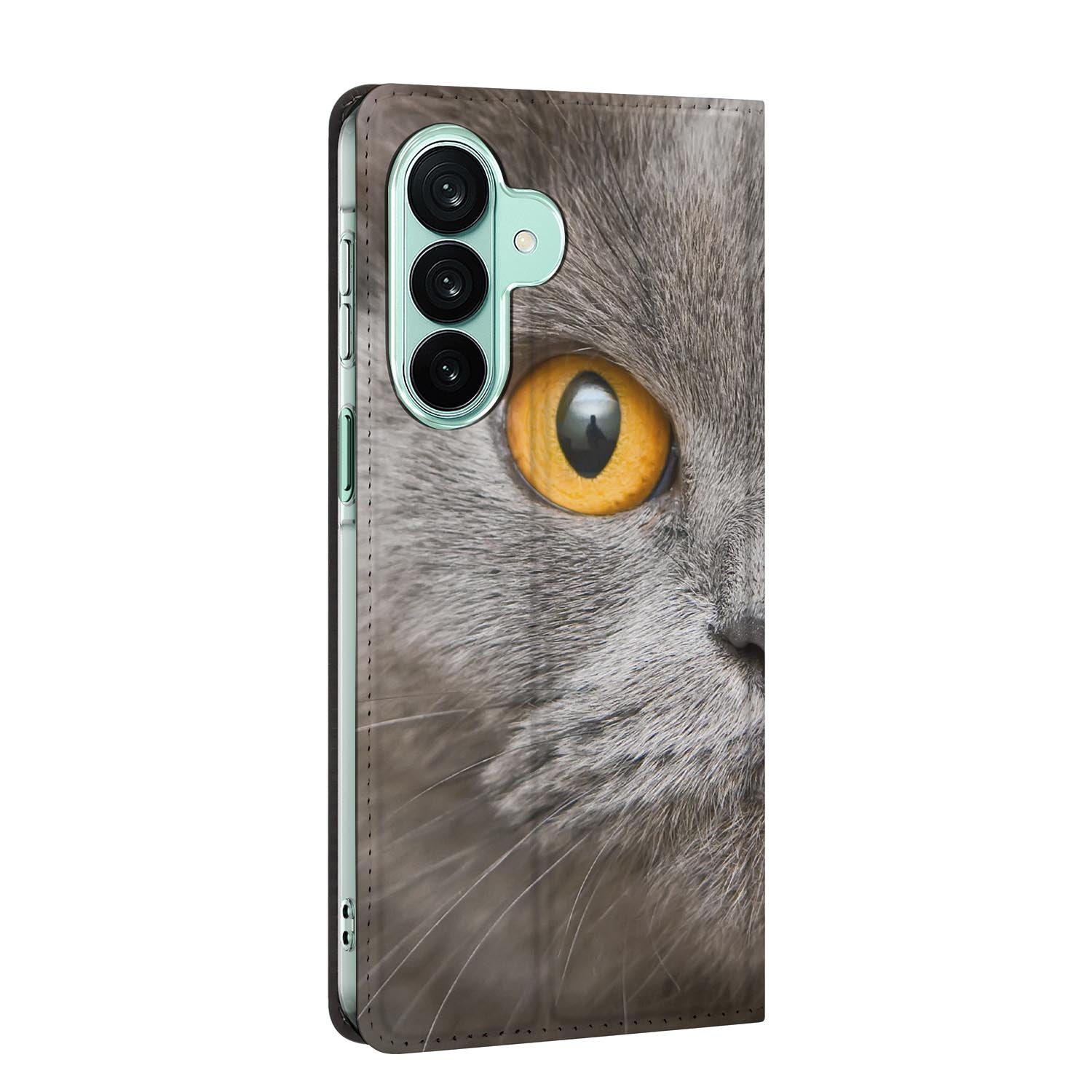 Samsung Galaxy A27 standcase Britse Korthaar, bescherming voor- en achterkant