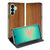 Samsung Galaxy A27 standcase met Donker Hout-print