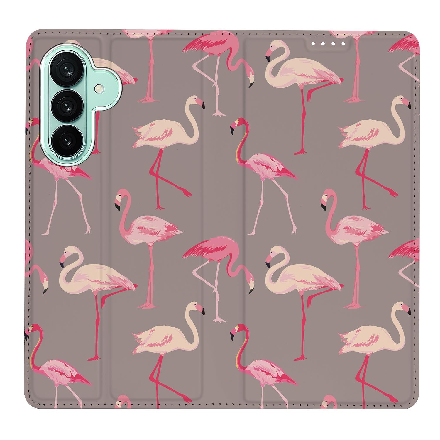 Samsung Galaxy A27 boekhoesje Flamingo met pasjesvak