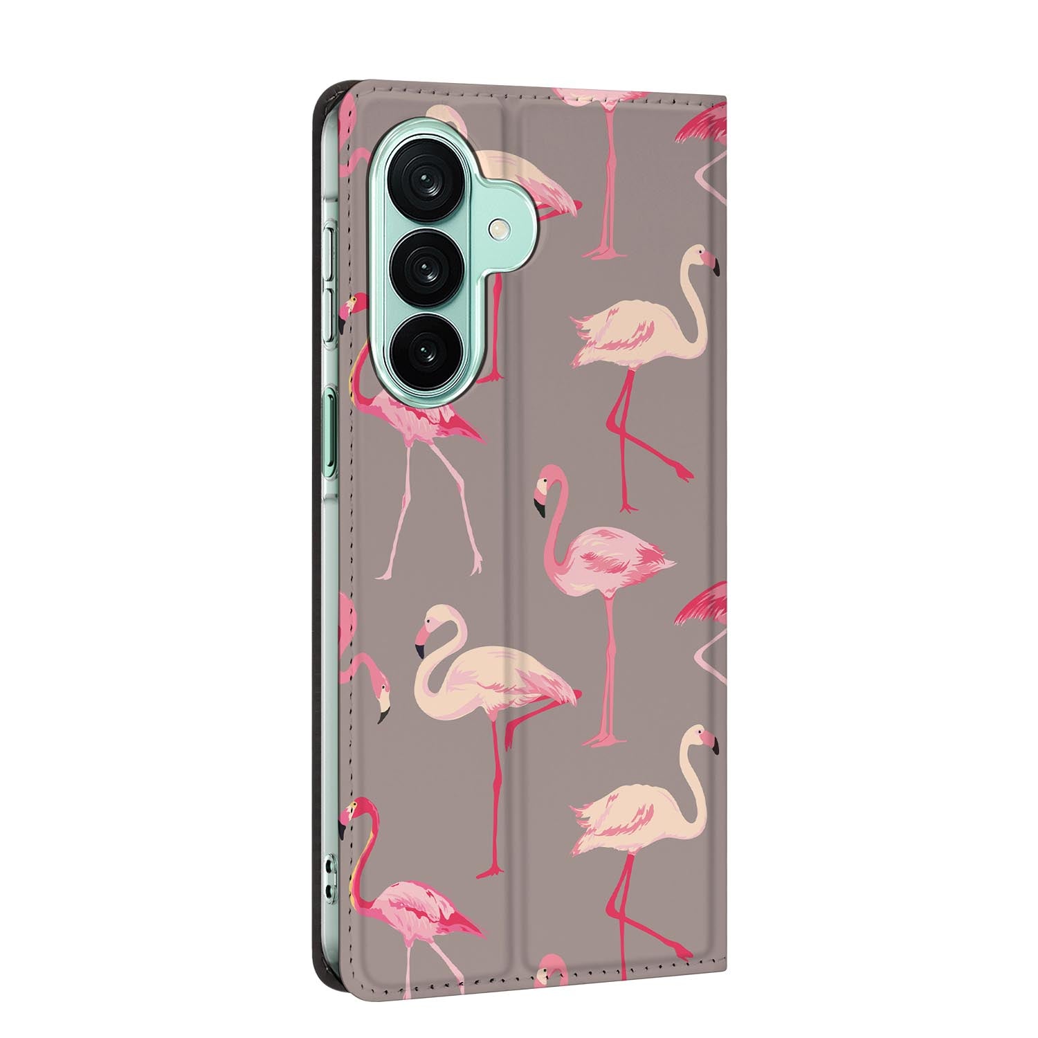 Samsung Galaxy A27 standcase Flamingo, bescherming voor- en achterkant