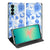 Samsung Galaxy A27 standcase met Flowers Blue-print