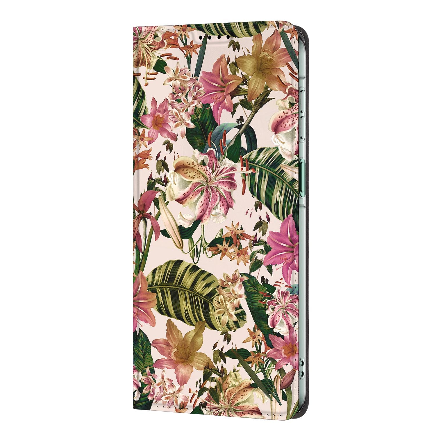 Samsung Galaxy A27 standcase Flowers met uitklapbare standaard