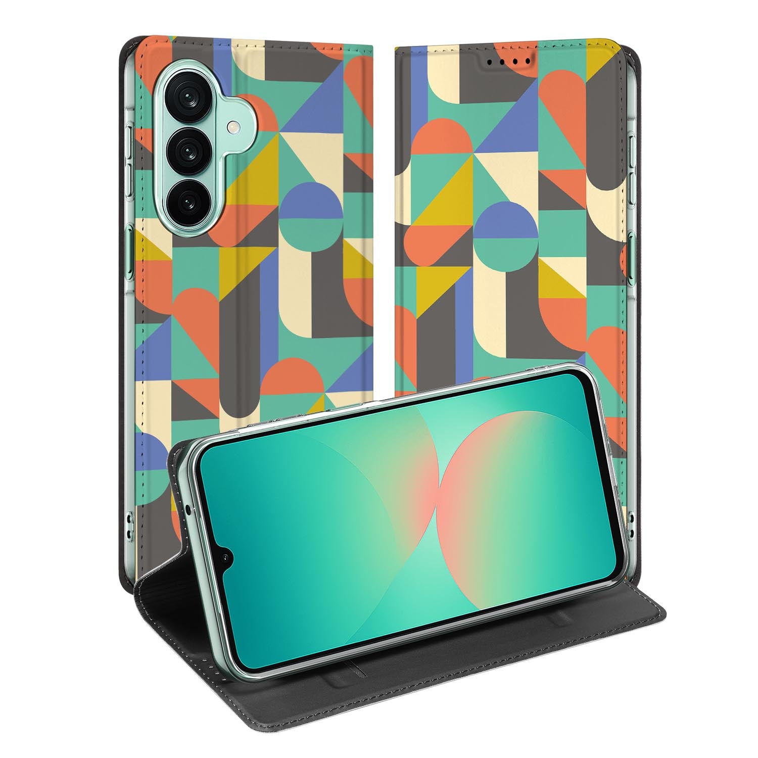 Samsung Galaxy A27 standcase met Funky Retro-print