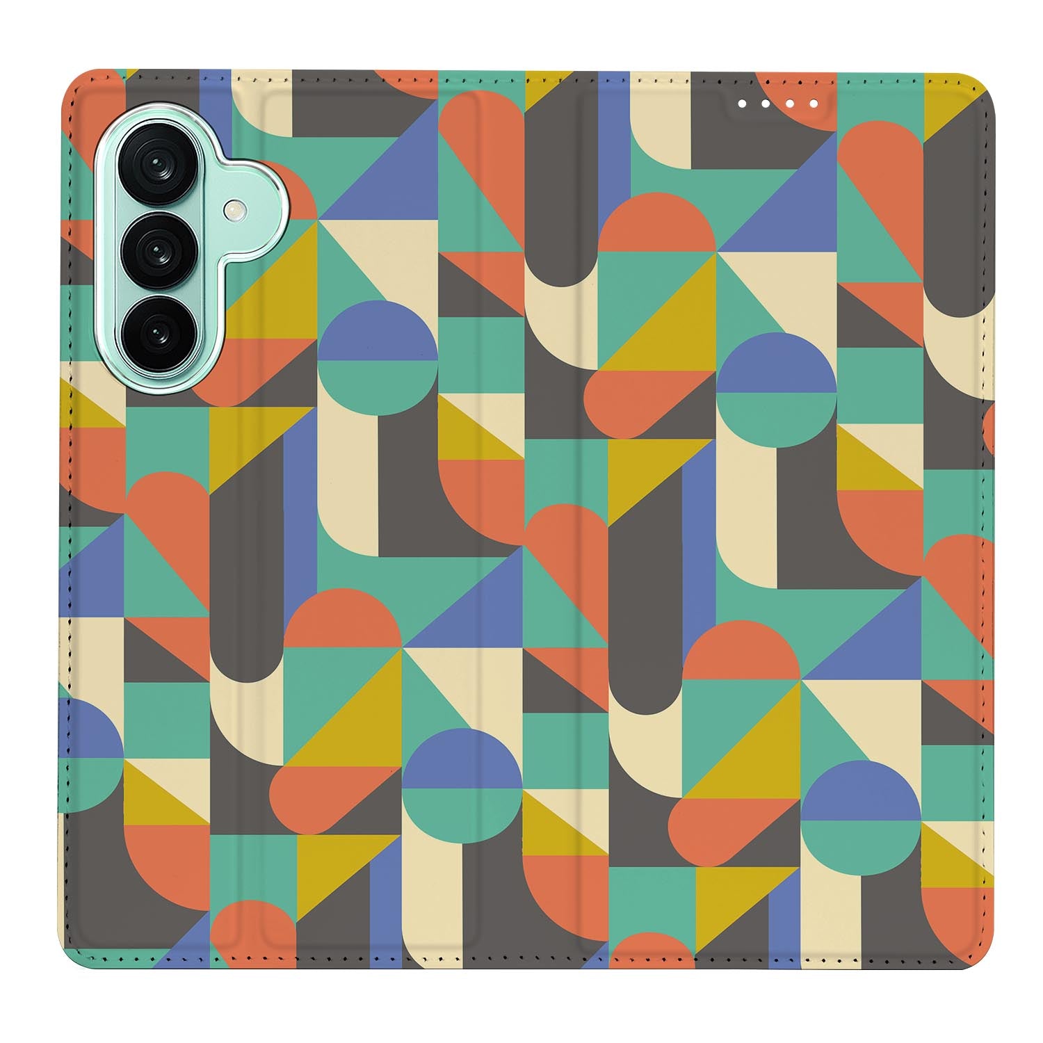 Samsung Galaxy A27 boekhoesje Funky Retro met pasjesvak