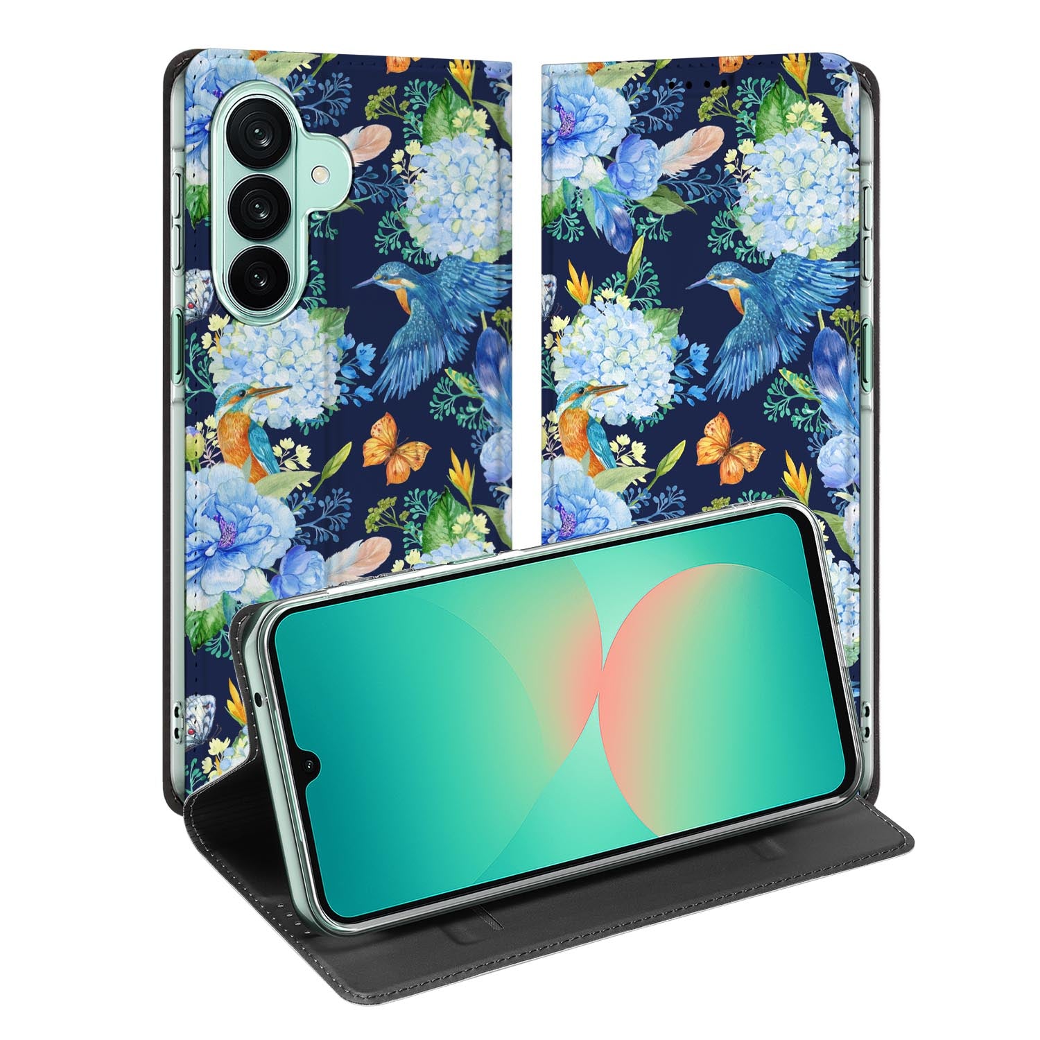 Samsung Galaxy A27 standcase met IJsvogel-print