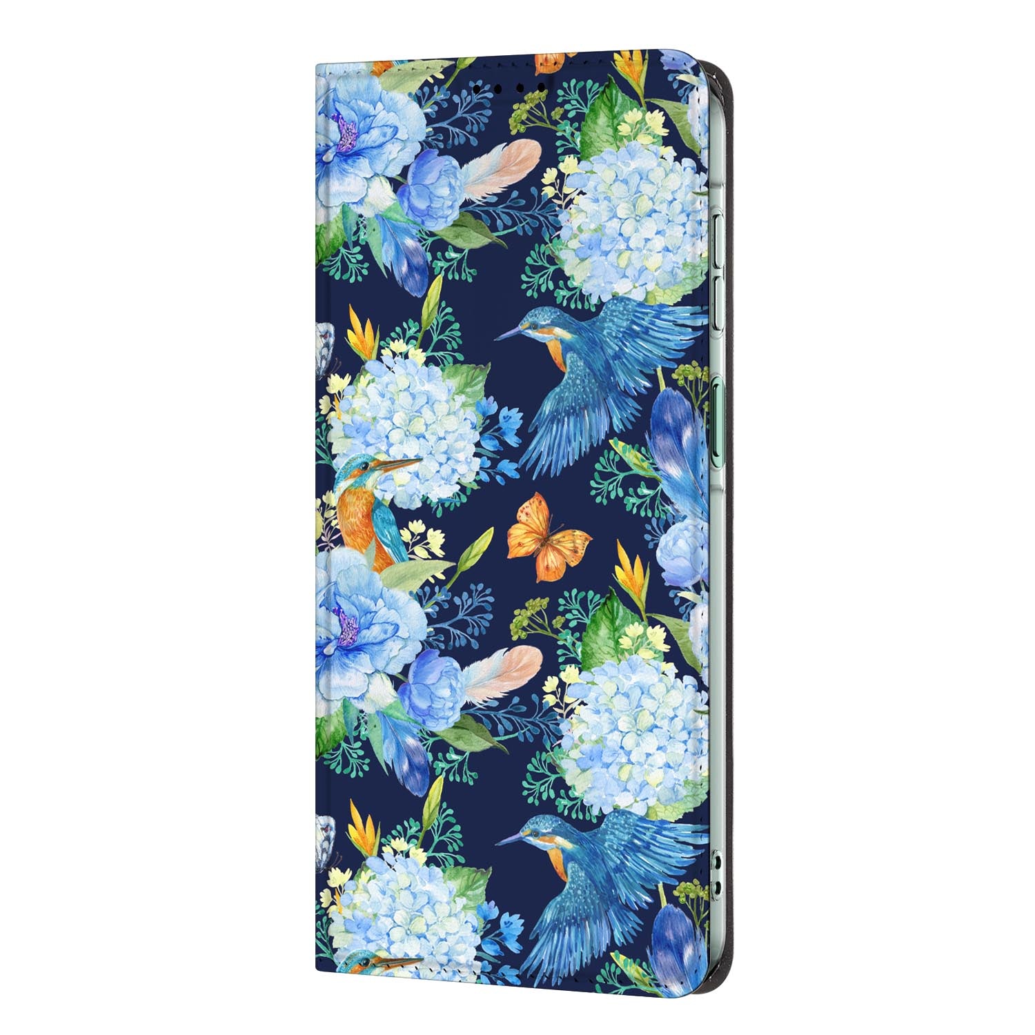 Samsung Galaxy A27 standcase IJsvogel met uitklapbare standaard
