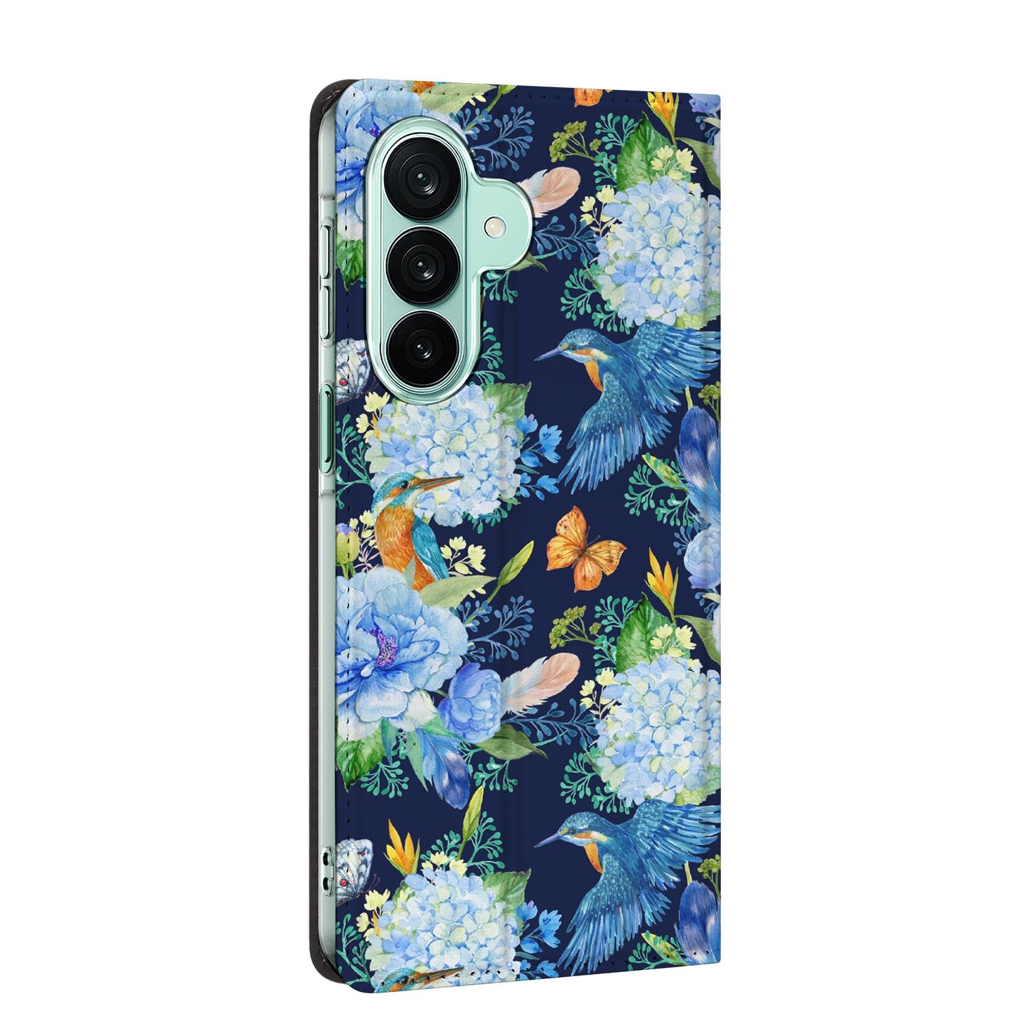 Samsung Galaxy A27 standcase IJsvogel, bescherming voor- en achterkant