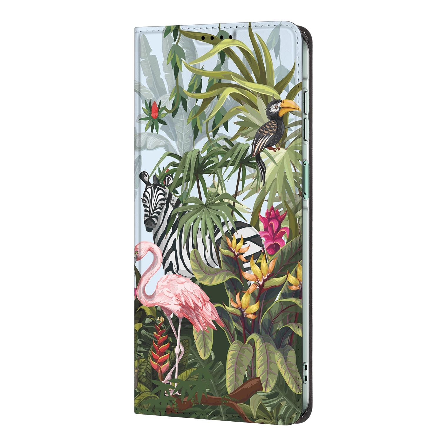 Samsung Galaxy A27 standcase Jungle met uitklapbare standaard