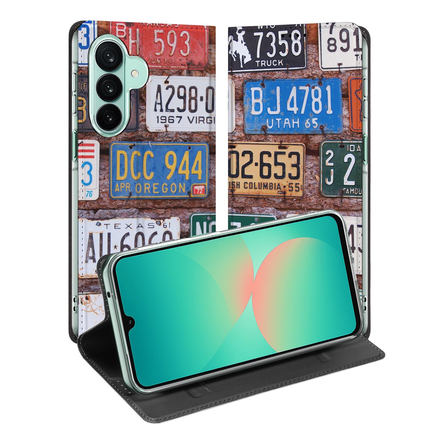 Samsung Galaxy A27 standcase met Kentekenplaten-print
